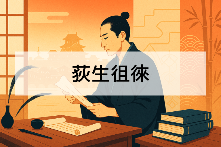 荻生徂徠とは？何をした人か簡単に解説｜思想と功績をわかりやすく紹介